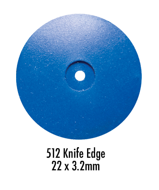 Wagner Silicone Wheel Blue Medium D22/3 B512 Pack of 100 Pieces