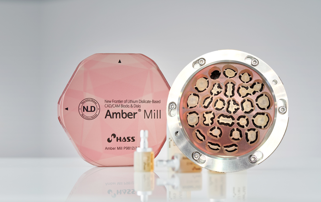 Amber Mill Lithium Disilicate CAD/CAM Blocks (98x12mm diameter discs)