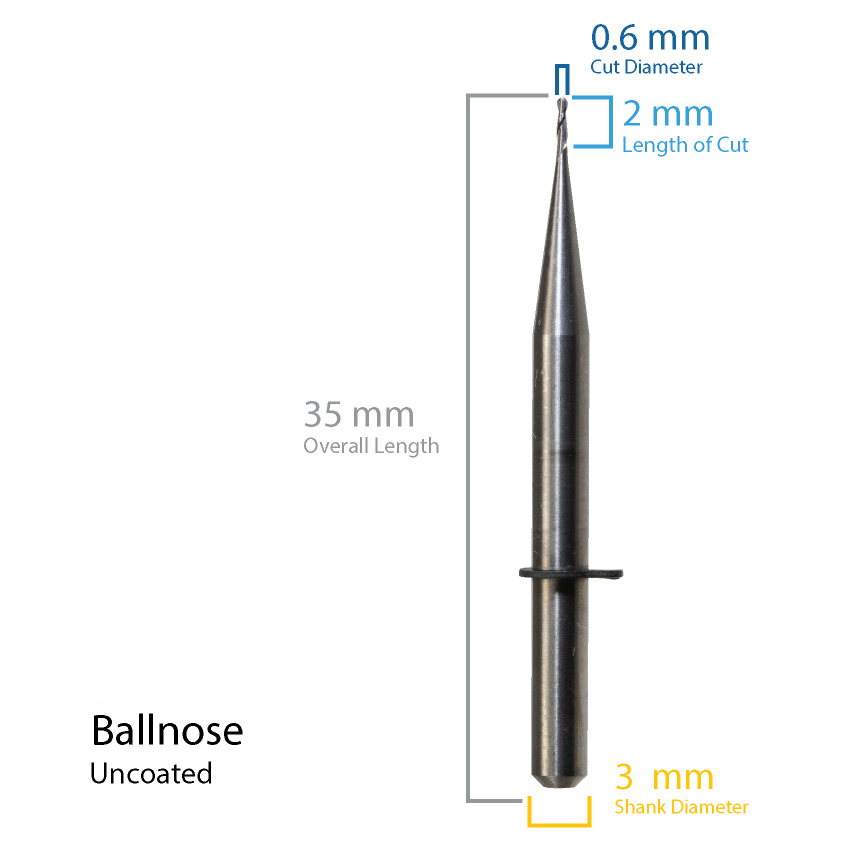 VHF: Uncoated K4 CadCam Milling Burs