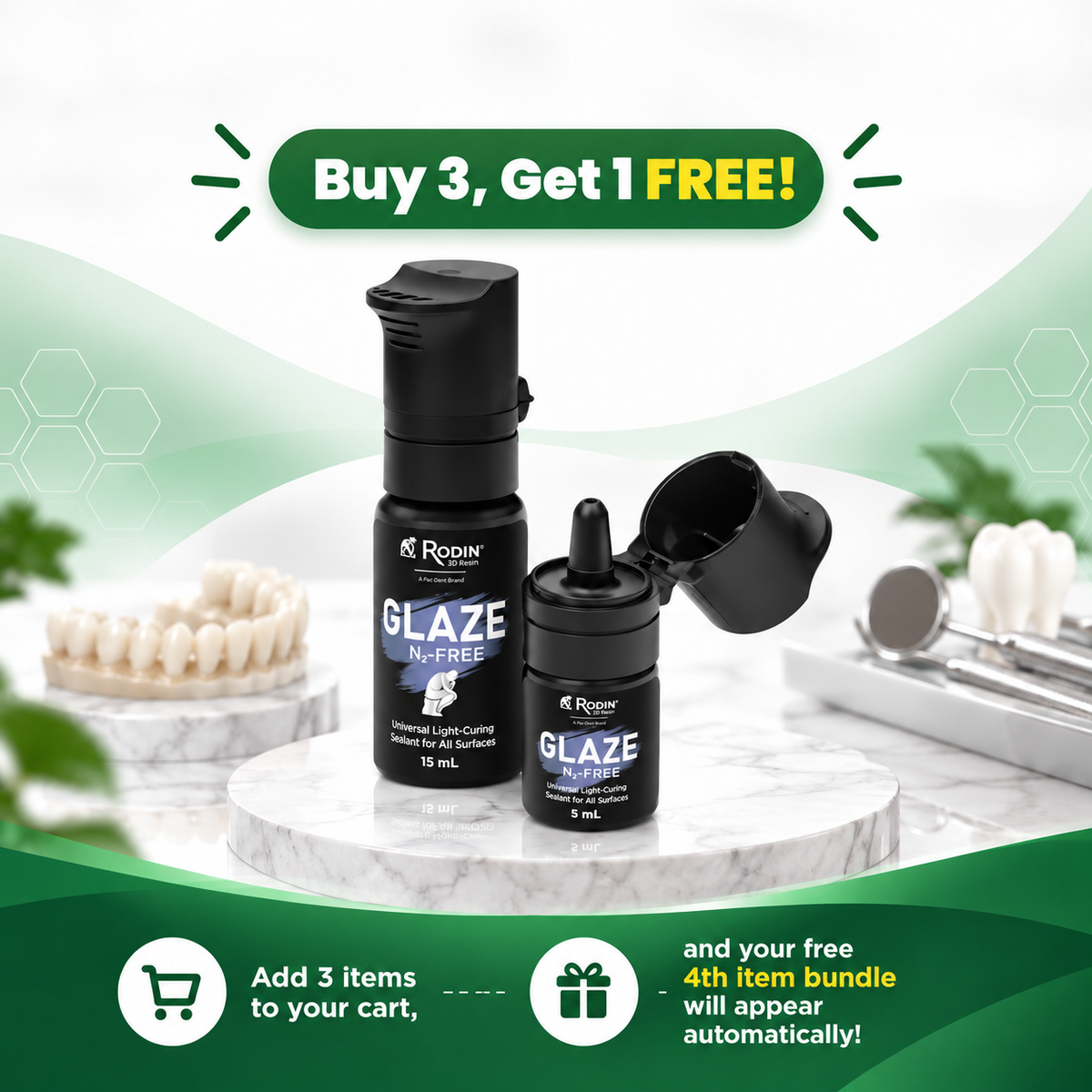 Rodin Glaze N2-Free 5 mL (3 + 1 Promotion)