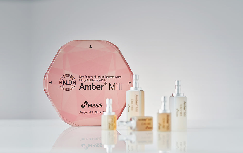 Amber Mill Lithium Disilicate CAD/CAM Discs (98x12mm diameter discs)