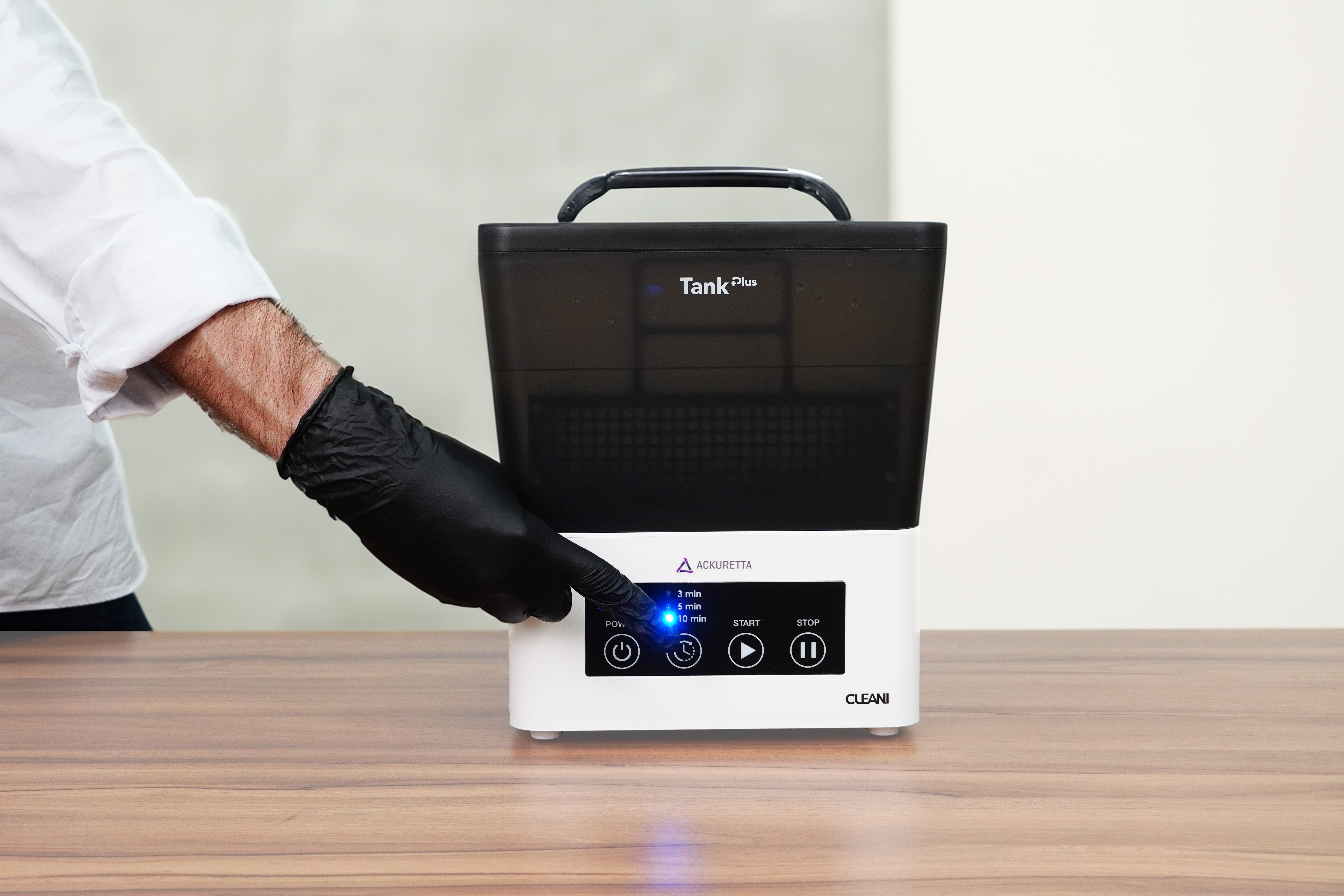 Ackuretta CLEANI - (1) Tank Plus Kit (Tank Plus with lid, mesh basket, hydrometer)