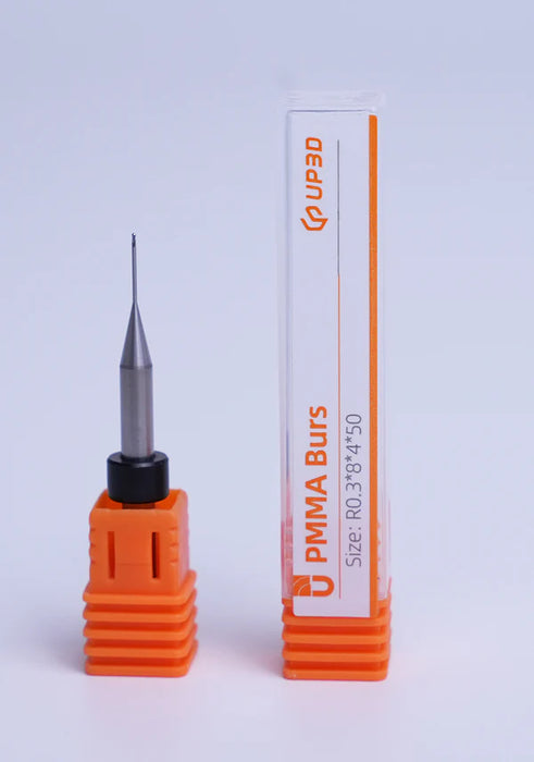 UP3D -  Uncoated PMMA/Wax Single Flute Burs