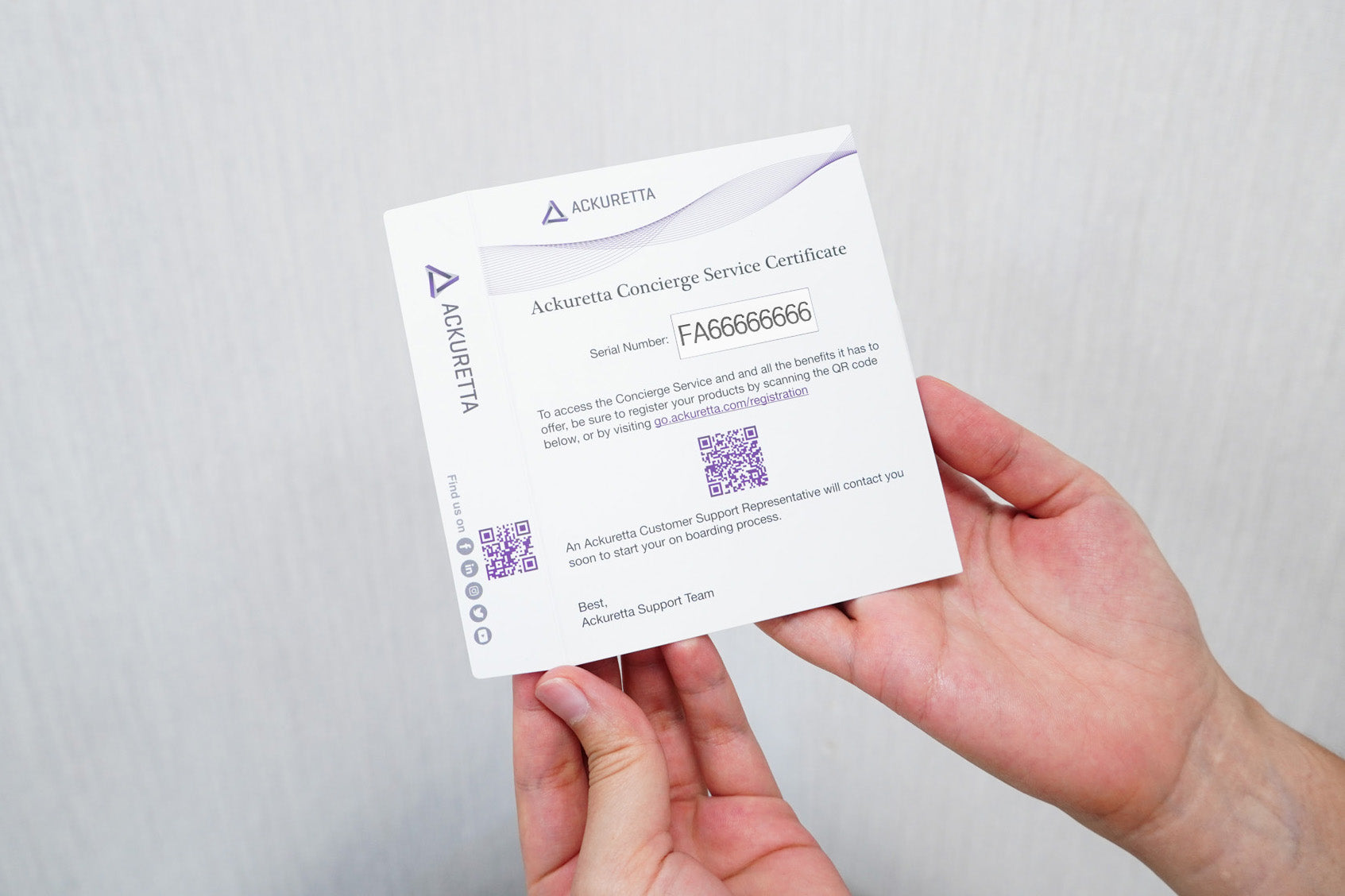 Ackuretta SOL Concierge Service - North America