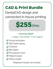 exocad (Subscription) CAD & Print Bundle