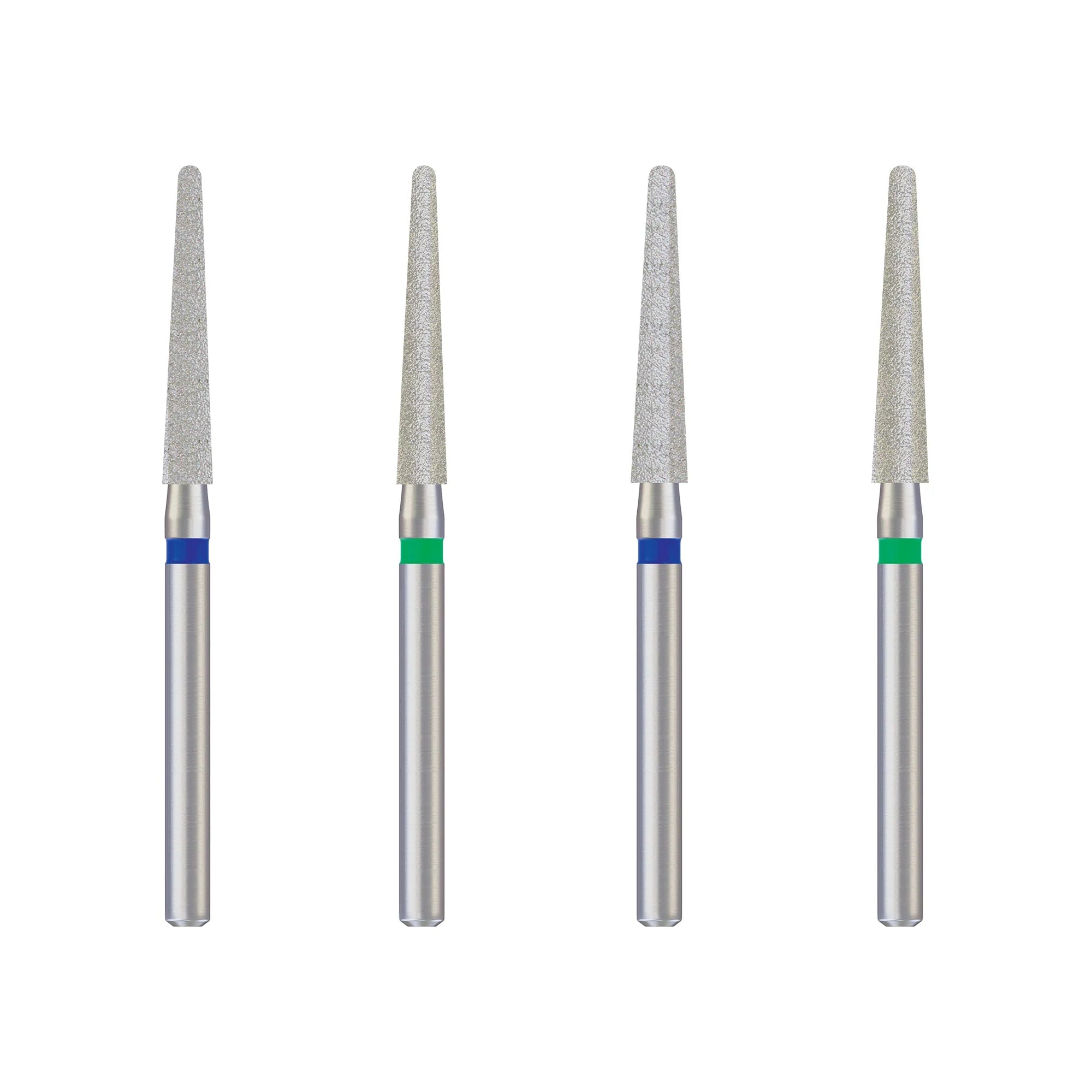 Diamond Flat End Taper Burs 24mm 10pcs ((ISO-199) Turbine)
