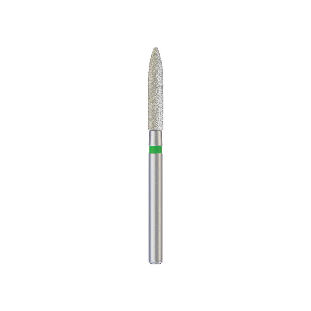 Diamond Pointed Cylinder Burs 22mm 10pcs ((ISO-245) Turbine)