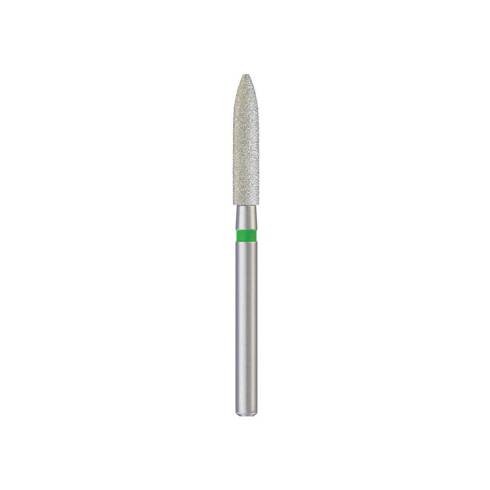 Diamond Pointed Cylinder Burs 22mm 10pcs ((ISO-245) Turbine)