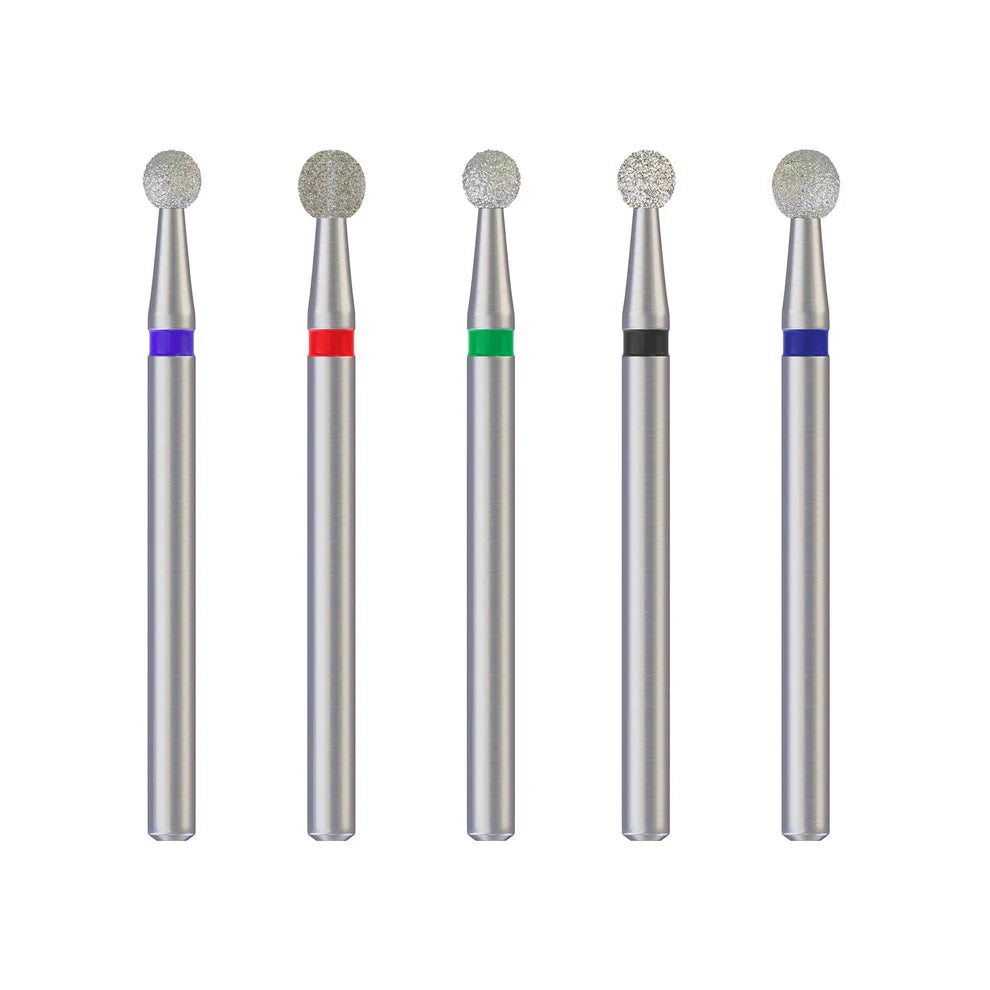 Diamond Round Burs 21mm 10pcs ((ISO-001) Turbine)