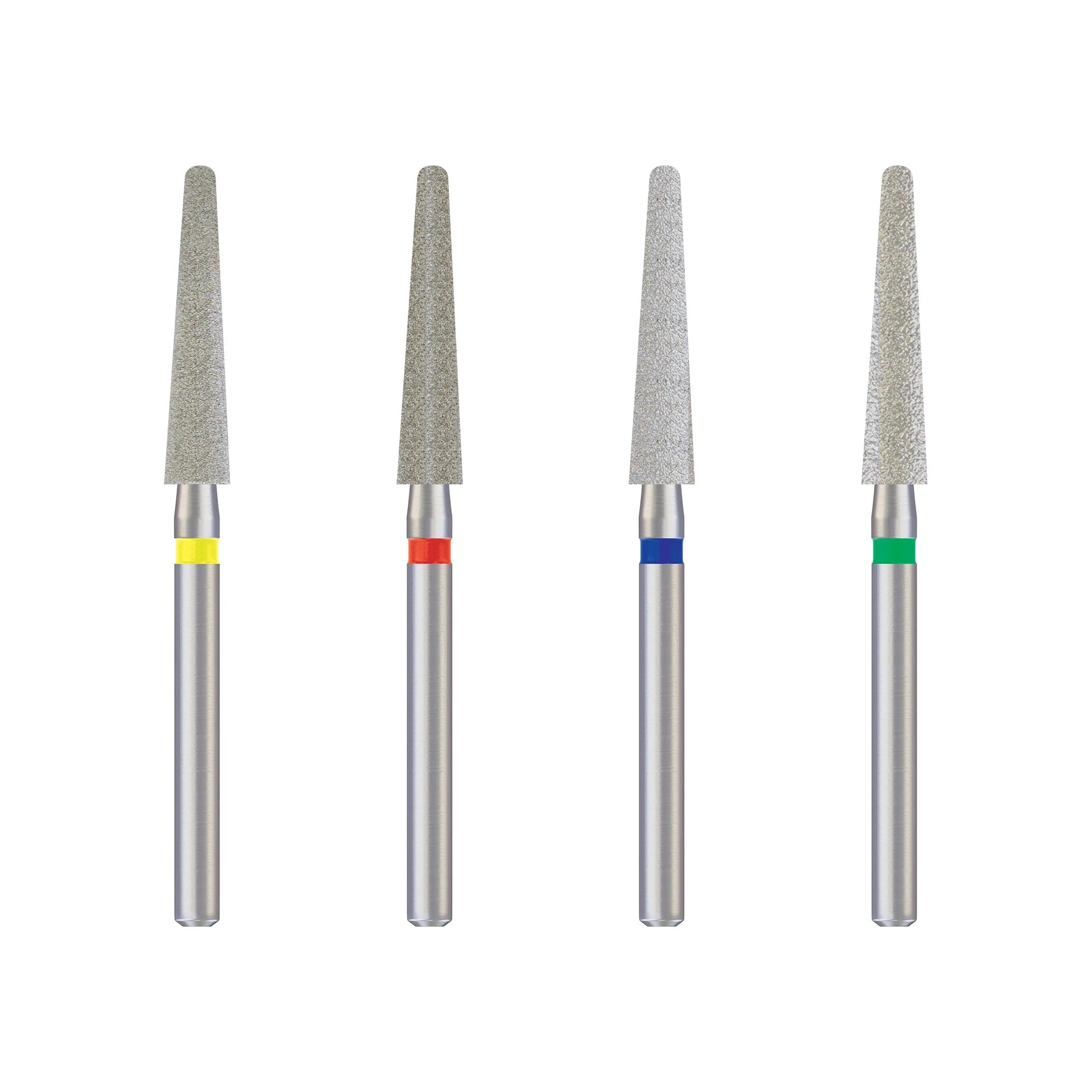 Diamond Round End Taper Burs 24mm 10pcs ((ISO-194) Turbine)