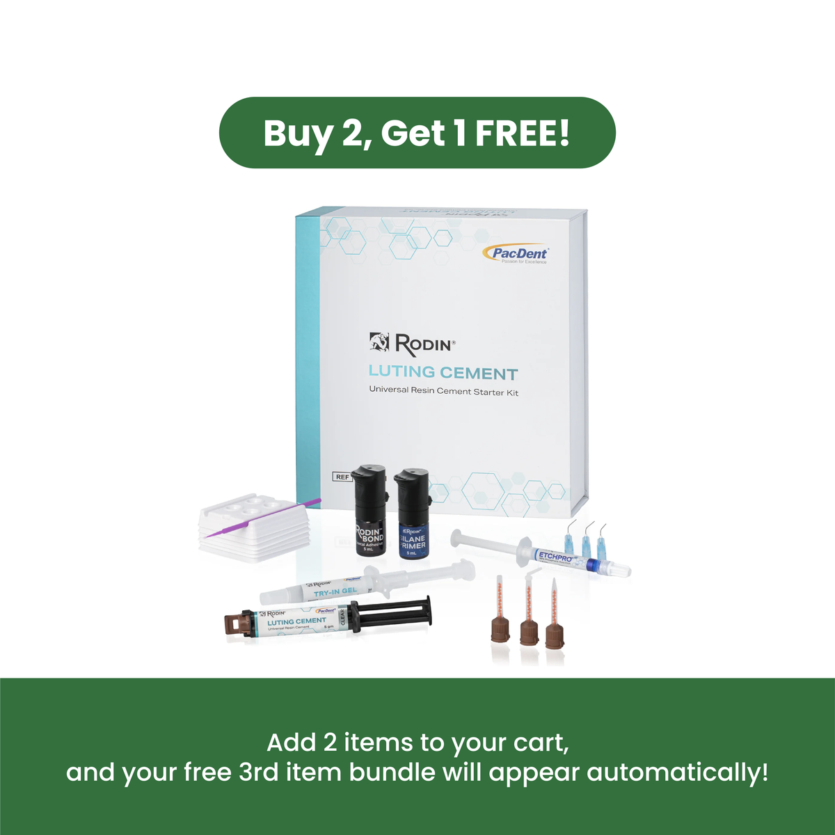 Rodin Luting Cement Starter Kit (2 + 1 Promotion)