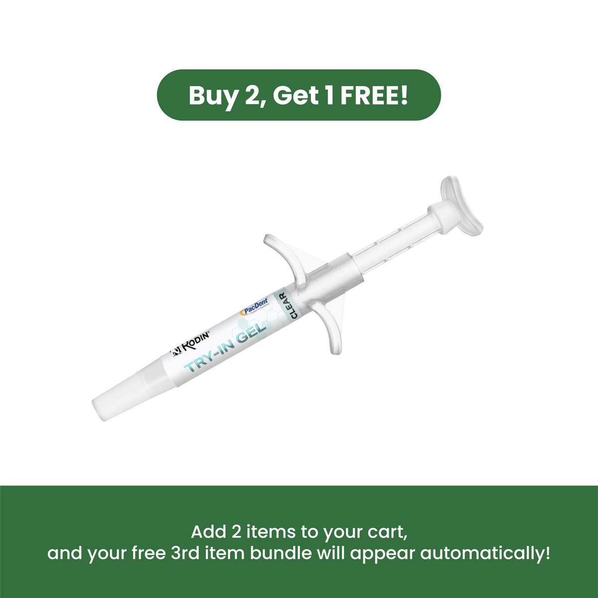 Rodin Try-in Gel Refill - Clear (2 + 1 Promotion)