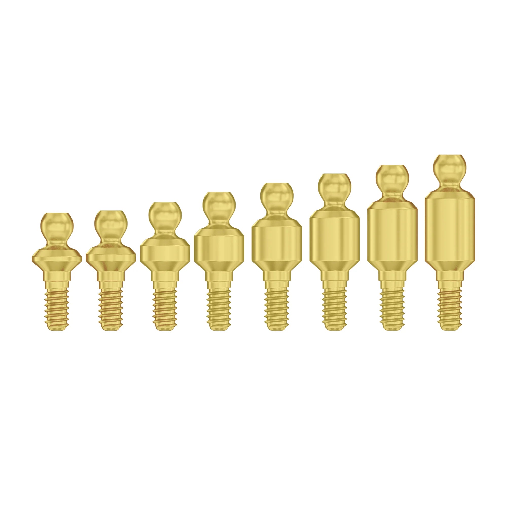 Straight Ball Attachment Basic Set Ø2.42mm