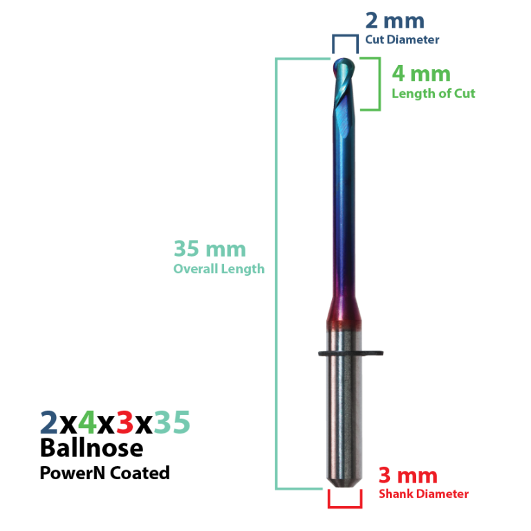 WIELAND MINI: Power N Coated CadCam Milling Burs