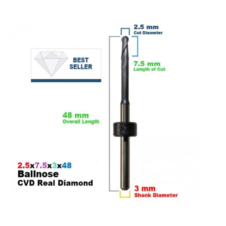 IMES-ICORE: Diamond Coated CadCam Milling Burs