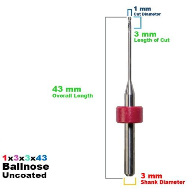 SIRONA MC X5: Carbide Uncoated CadCam Milling Burs