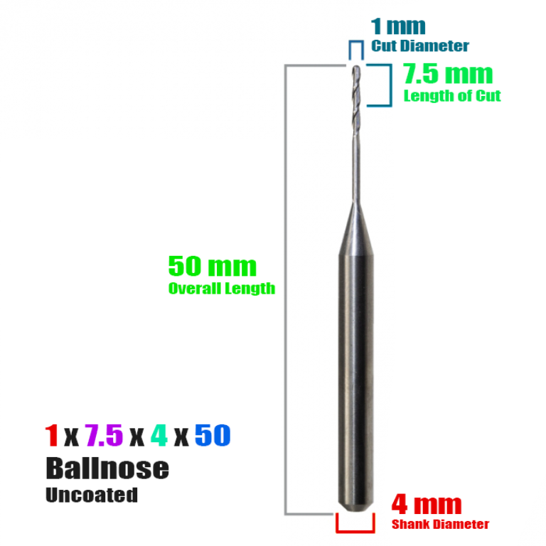 ROLAND: Carbide Uncoated CadCam Milling Burs