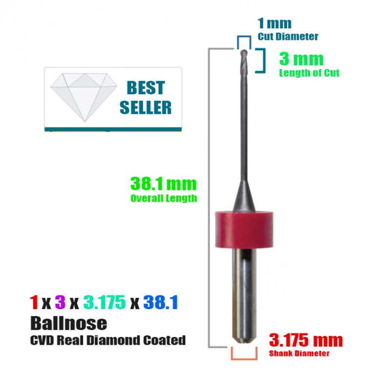 DIGITAL DENTAL: Diamond Coated CadCam Milling Burs