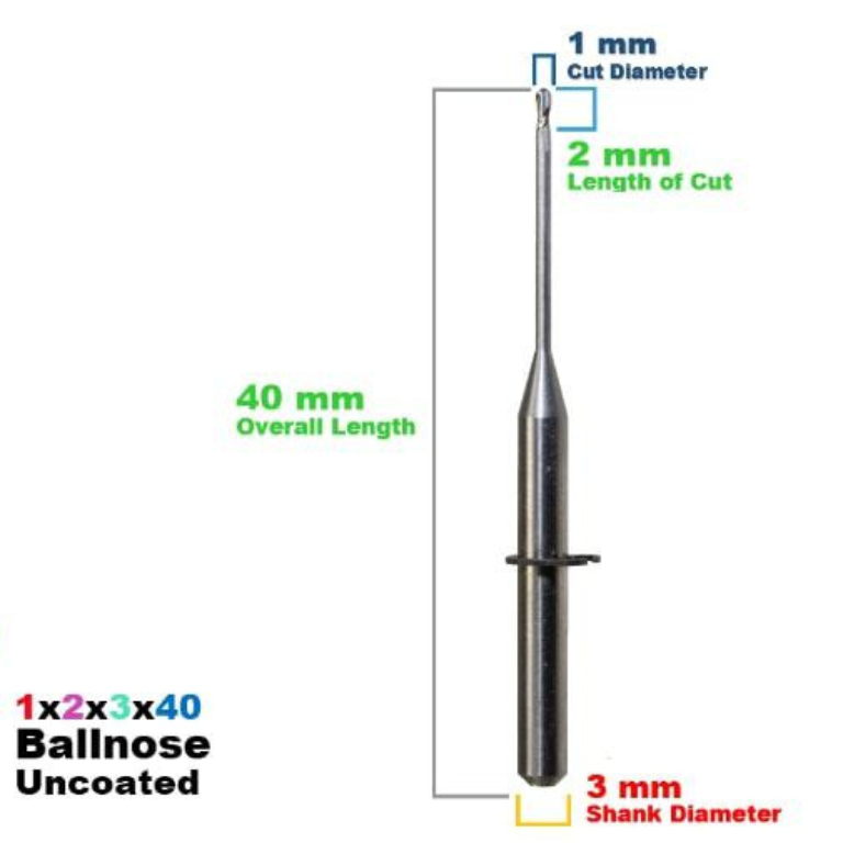 WIELAND SELECT HYBRID: Carbide Uncoated CadCam Milling Burs
