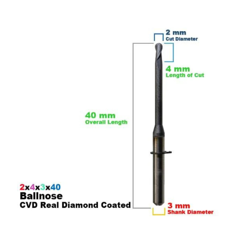WIELAND SELECT HYBRID: CVD Diamond Coated  CadCam Milling Burs