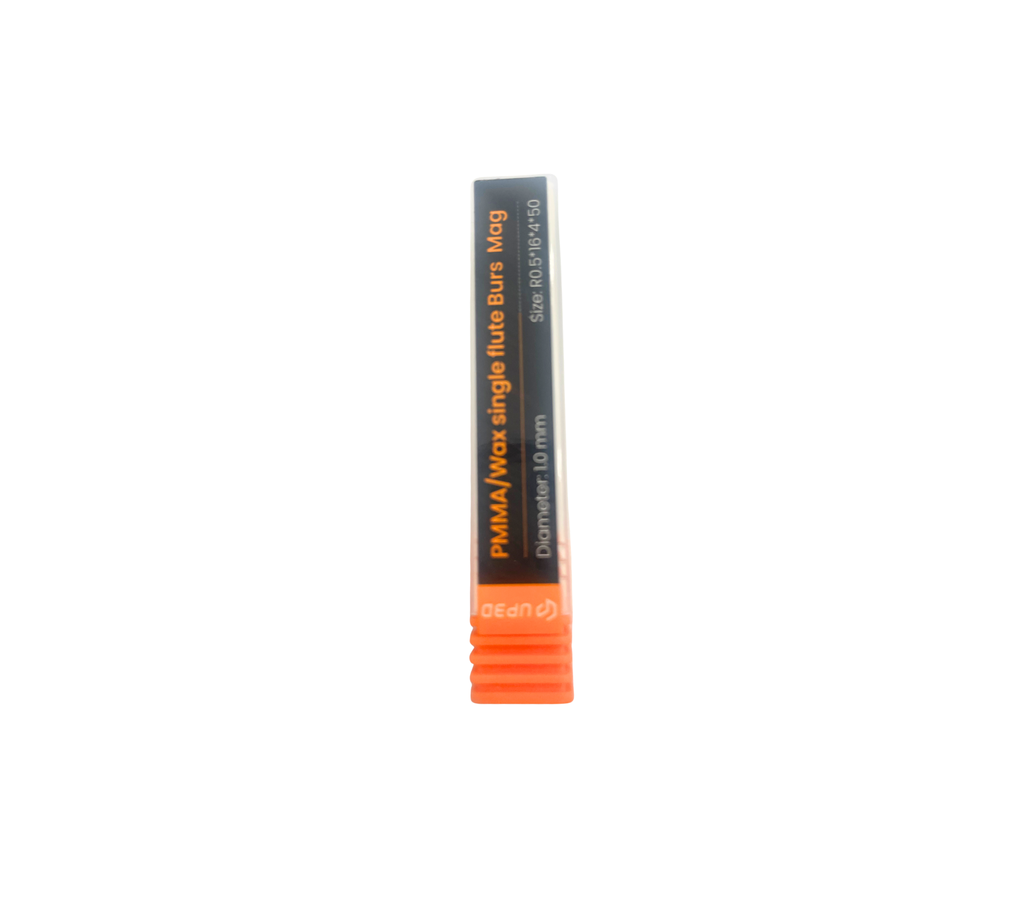 UP3D -  Uncoated PMMA/Wax 50mm Single Flute Burs Mag (P55D)