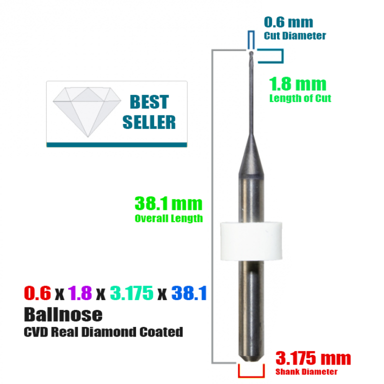 DIGITAL DENTAL: Diamond Coated CadCam Milling Burs