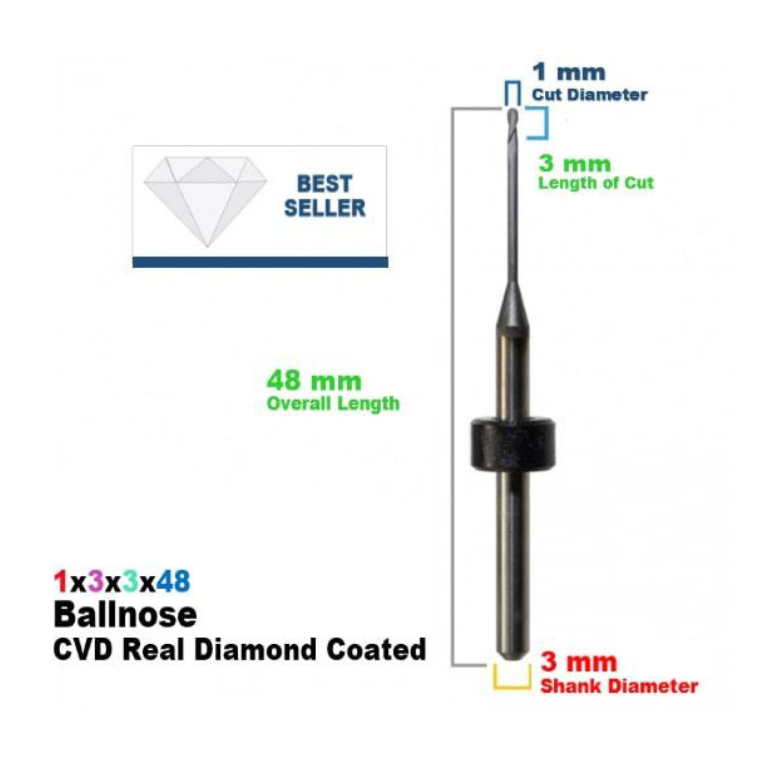 IMES-ICORE: Diamond Coated CadCam Milling Burs