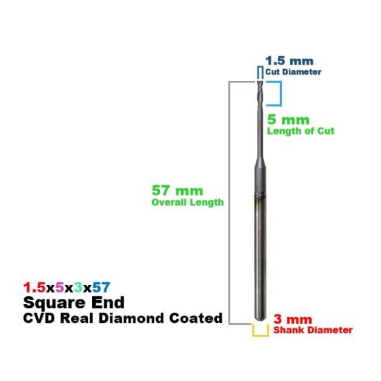 ZIRKONZAHN: CVD Diamond Coated CadCam Milling Burs