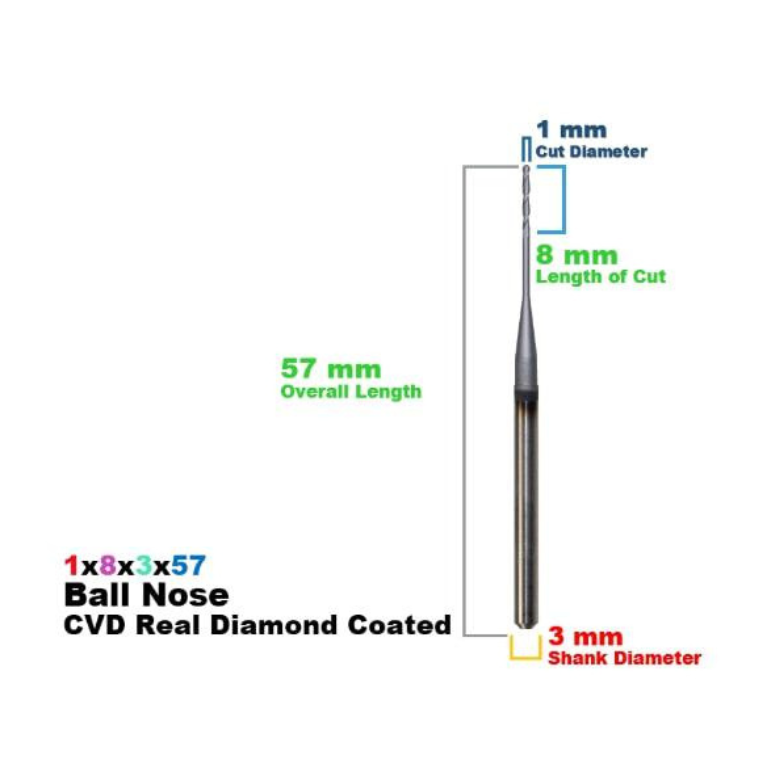 ZIRKONZAHN: CVD Diamond Coated CadCam Milling Burs
