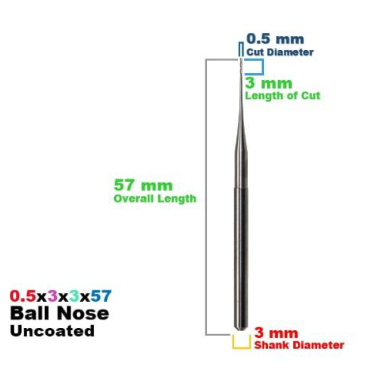 ZIRKONZAHN: Carbide Uncoated CadCam Milling Burs