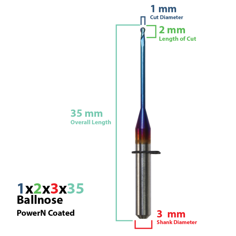 JENSEN: Power N Coated CadCam Milling Burs