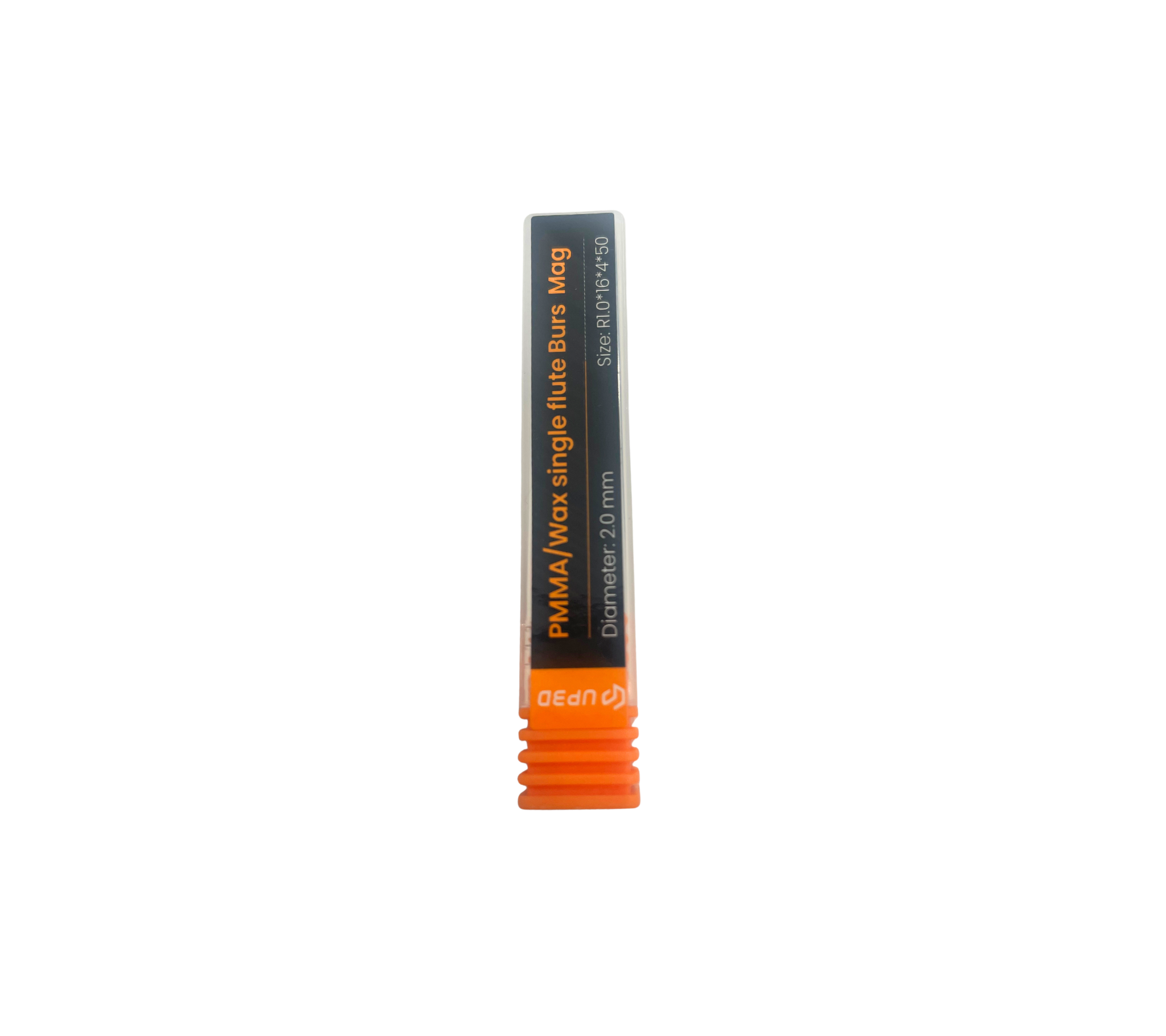 UP3D -  Uncoated PMMA/Wax 50mm Single Flute Burs Mag (P55D)