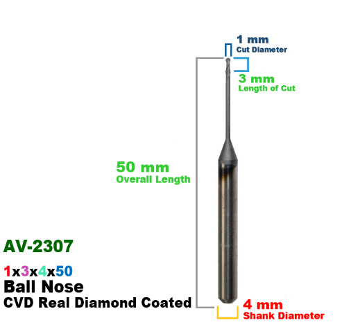 Axsys Versamill: CVD Diamond Coated CadCam Milling Burs