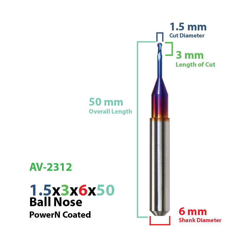 ARUM AXSYS VERSAMILL: Power N Coated CadCam Milling Burs