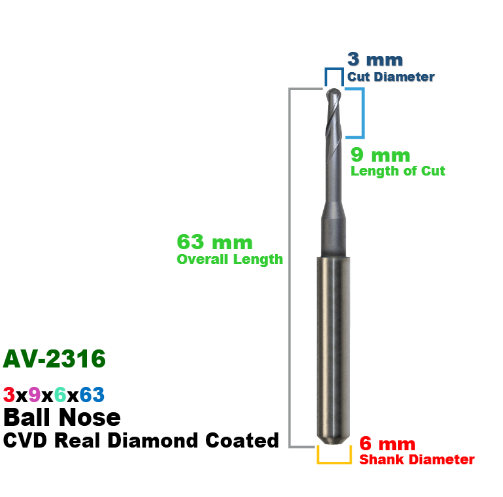 Axsys Versamill: CVD Diamond Coated CadCam Milling Burs