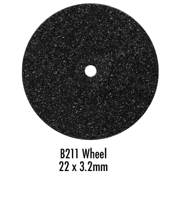 Wagner Silicone Wheel Black Medium D22/3 Pack of 100 Pieces