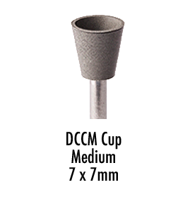 RA Composite Cup Medium Gray 7x7mm Diamond Infused 3/PK