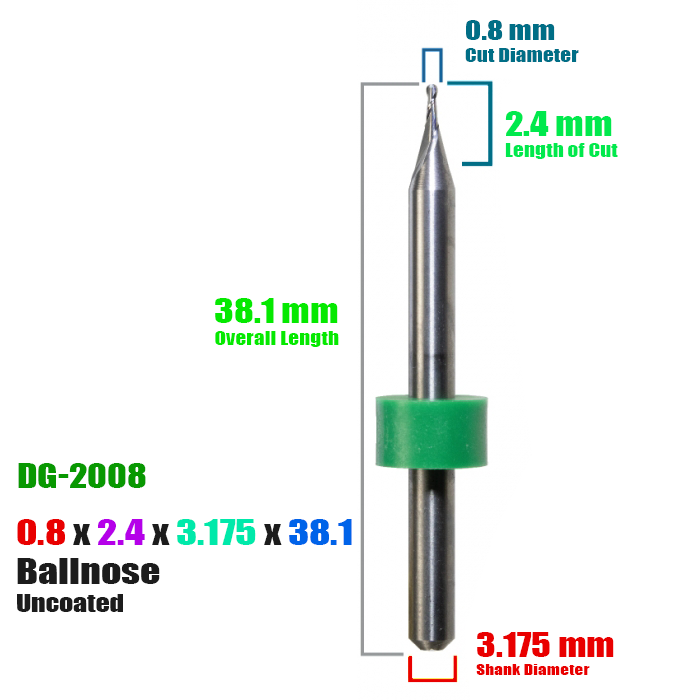 DIGITAL DENTAL: Carbide Uncoated CadCam Milling Burs