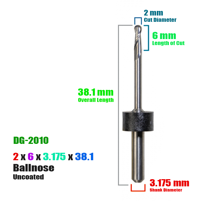 DIGITAL DENTAL: Carbide Uncoated CadCam Milling Burs