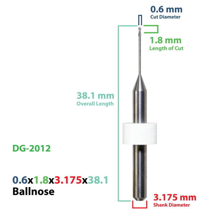 CadCam Milling Burs for DIGITAL DENTAL: Power N Coated - 0.6 MM Diameter - Starcona Dental Supply