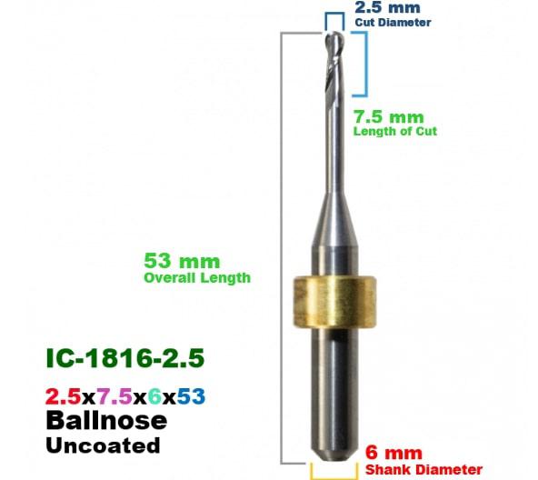 IMES-ICORE: Carbide Uncoated CadCam Milling Burs
