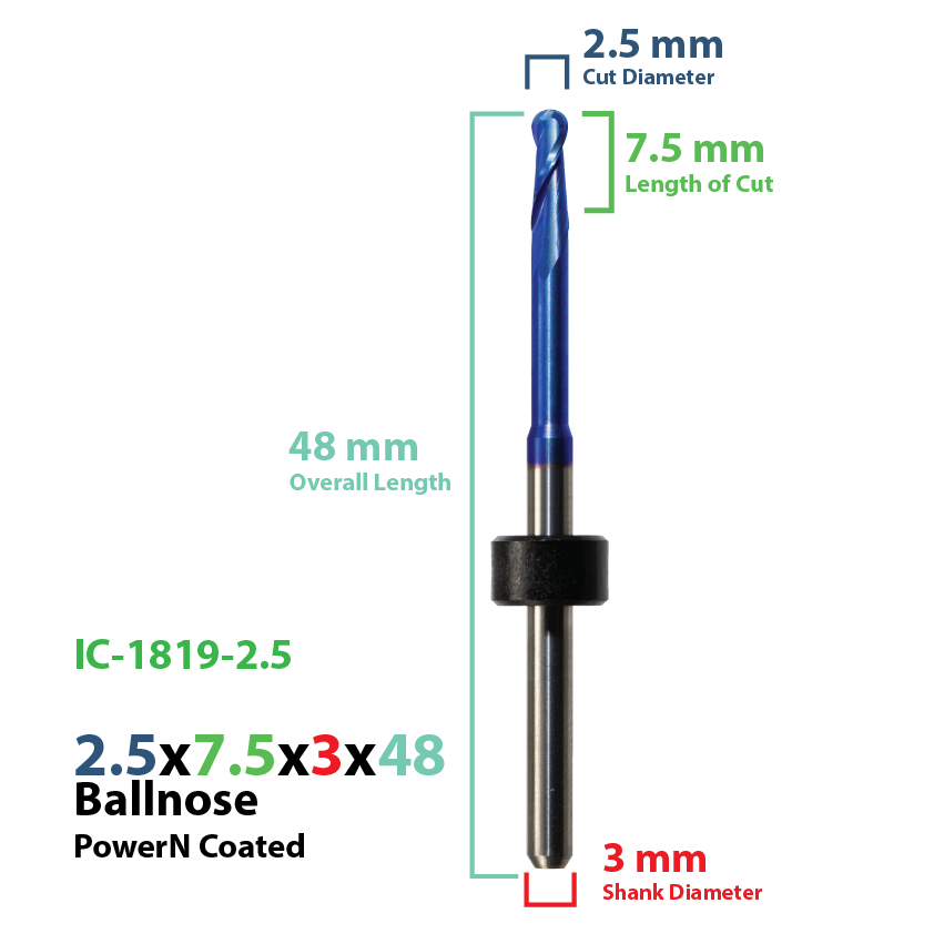 IMES-ICORE: Power N Coated CadCam Milling Burs