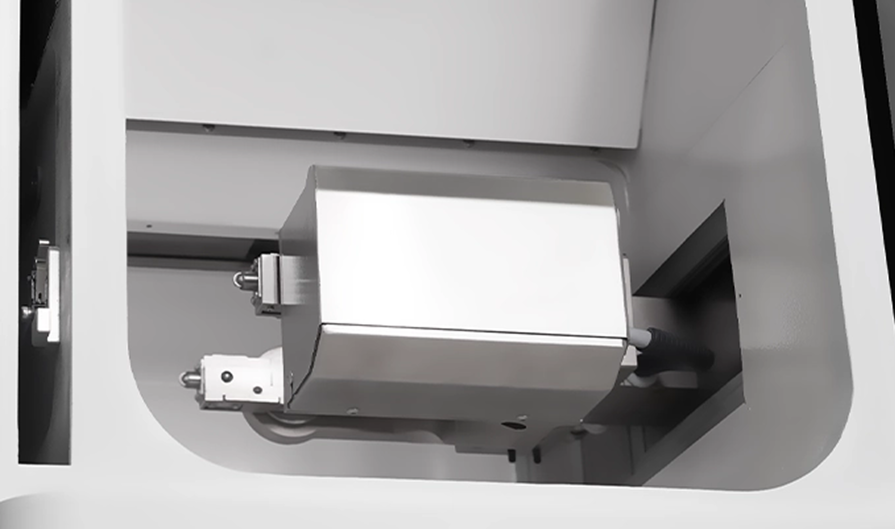 Ionizer chamber during resin milling
