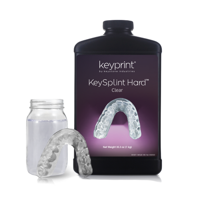 KeySplint Hard Clear Biocompatible 3D Printing Resin 1 kg/Bottle