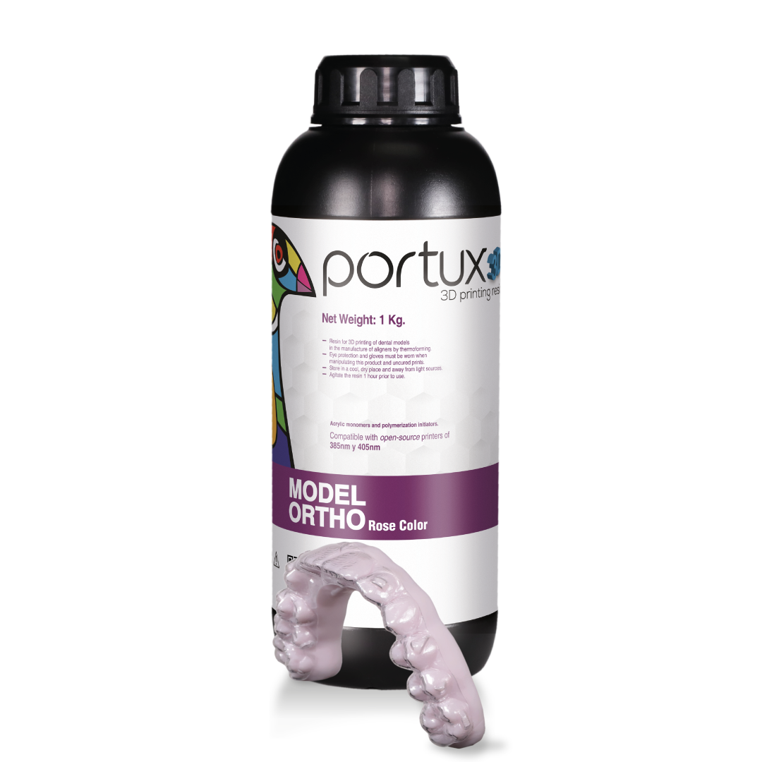 Portux 3D Model Ortho Resin Rose Color 1kg