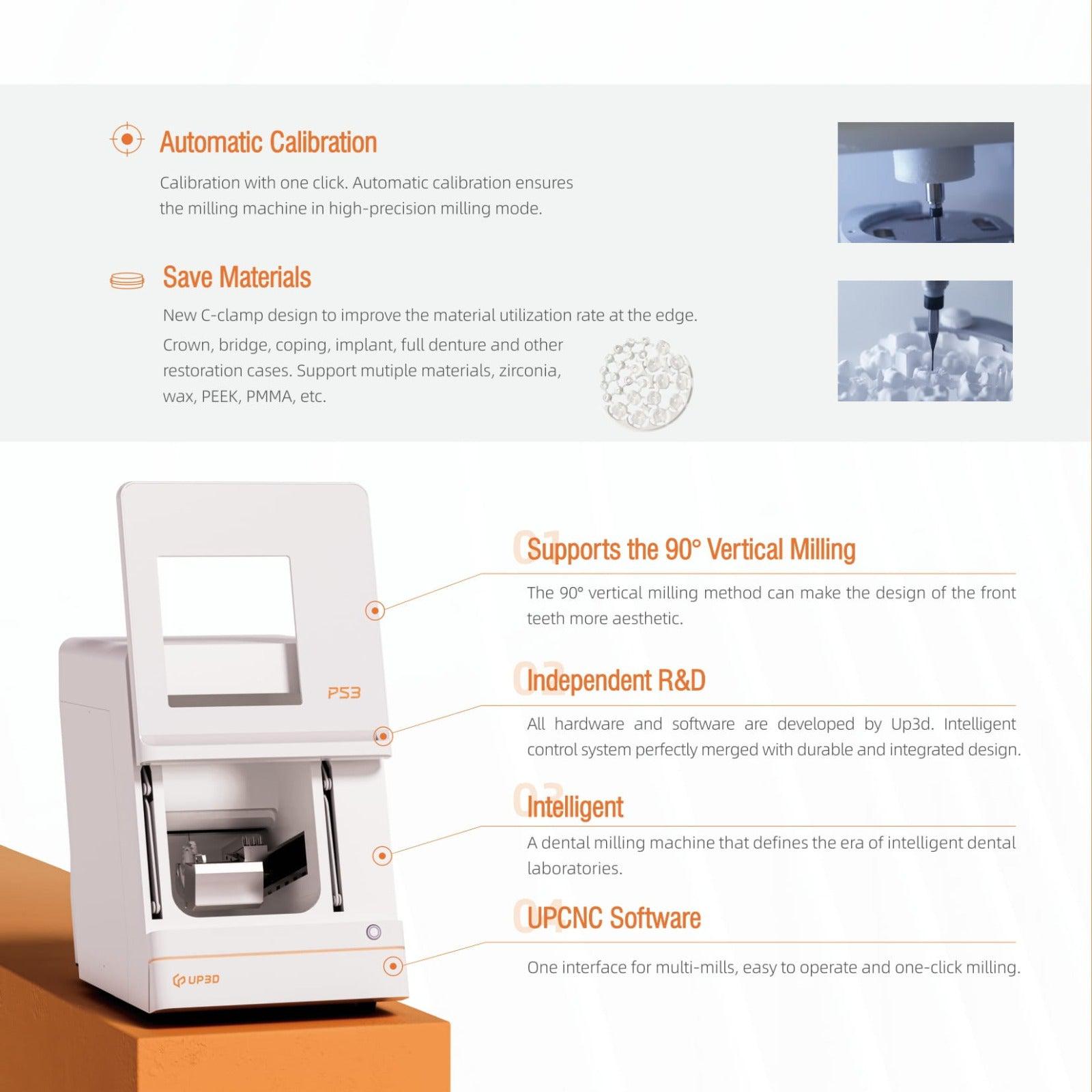 P53 - Smart dental 5-axis milling machine