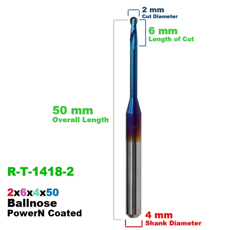 ROLAND: Power N Coated CadCam Milling Burs