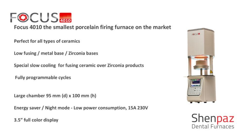 SHENPAZ FOCUS 4010 Porcelain Furnace - Starcona Dental Supply