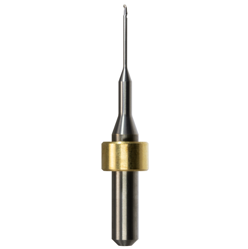 CadCam Milling Burs for IMES-ICORE: Carbide Uncoated - 6 MM Diameter 53 MM Overall Length 2 MM Length of cut