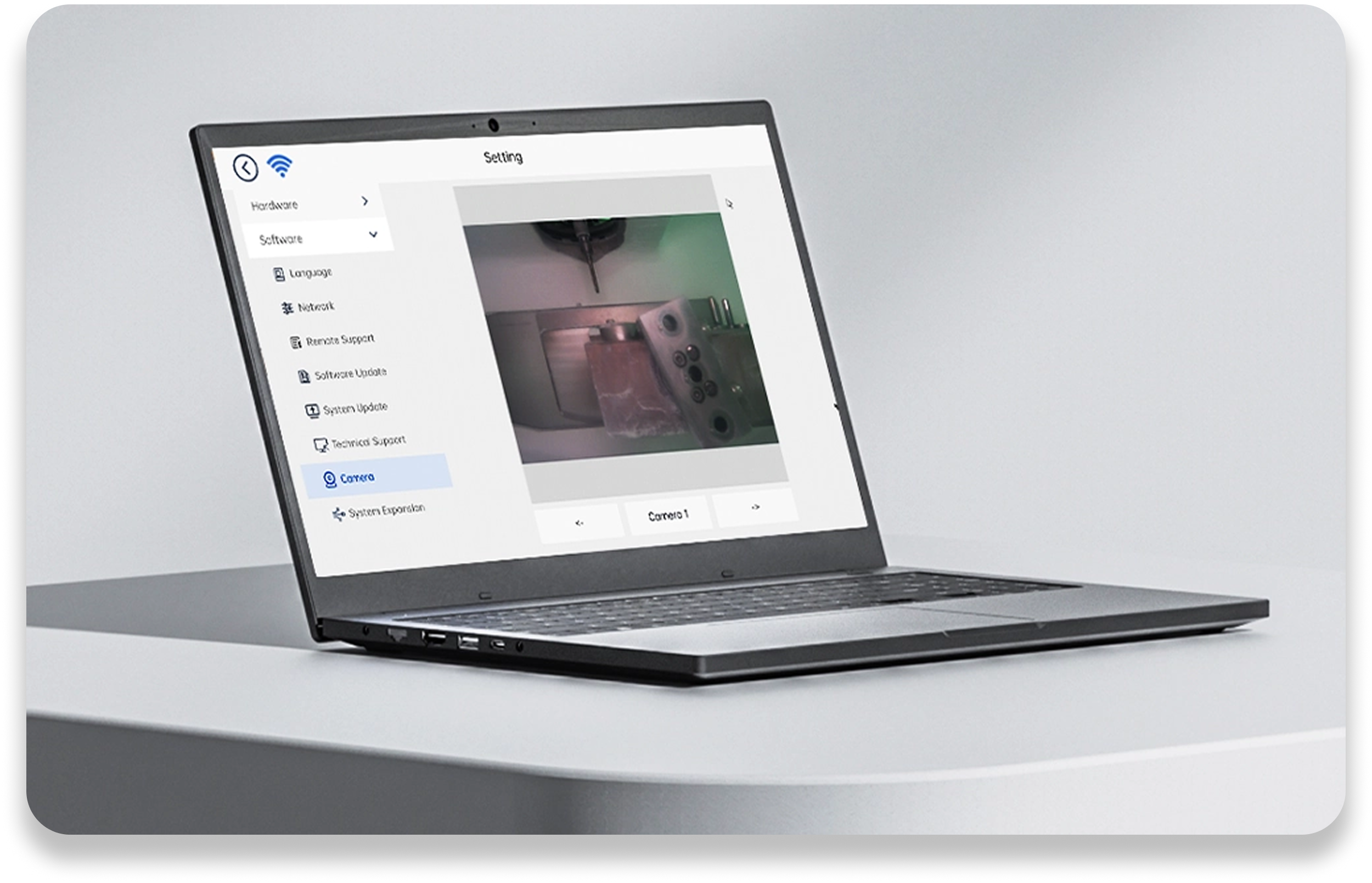 Real-Time Monitoring with Built-in Camera